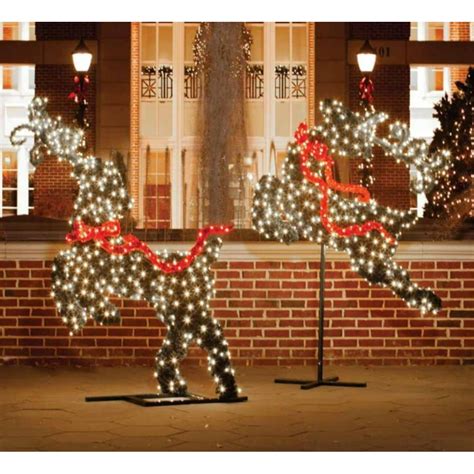 575 Giant Commercial Grade Led Lighted Leaping Reindeer Topiary