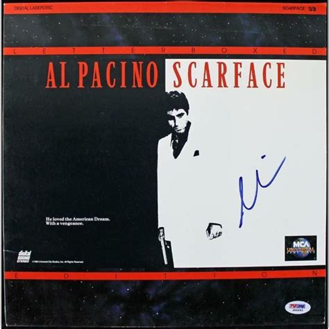 Al Pacino Signed Scarface Vinyl Record Cover Psa Coa