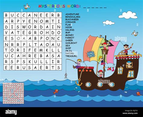 Game For Children Find All Words Horizontal Vertical And Diagonal
