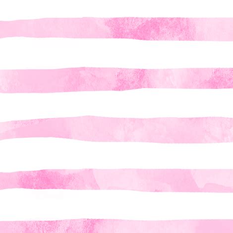 Pink Watercolor Stripes Fabric Inkedinred Spoonflower