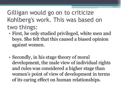 Carol Gilligan S Moral Development Theory Psychology Topic