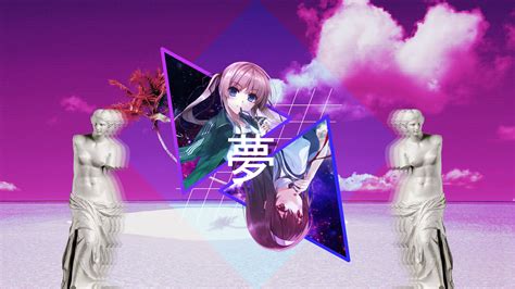 My Anime Vaporwave Wallpaper 20 By Iamthebest052 On