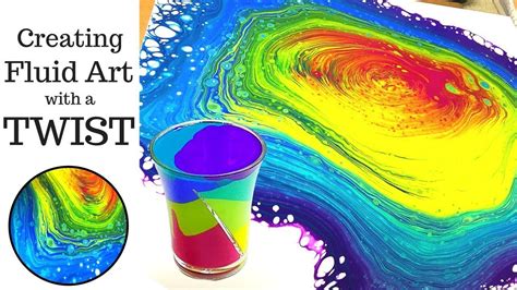 Fluid Art with a TWIST Divided SHOT GLASS Acrylic Pouring ...