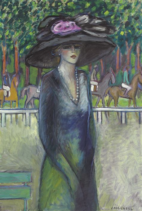Collection by betsy howell traughber. Jean-Pierre Cassigneul (b. 1935) , Femme aux courses ...