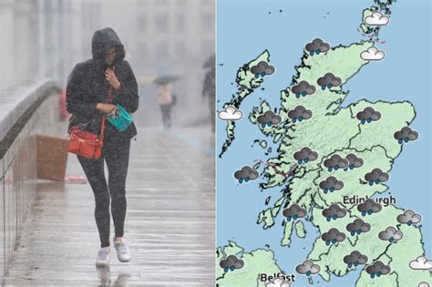 Scotland Weather Forecast Heavy Rain Set To Washout Weekend The