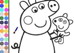 Diviértete coloreando en linea todos estos dibujos. JuegosdePeppa.com - Juego: Colorear Peppa Pig Pintar ...