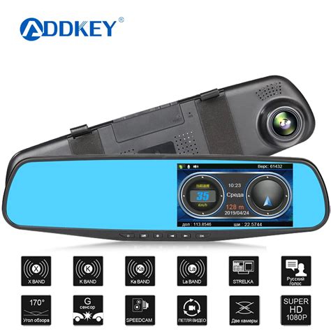 Addkey 2019 Car Dvr Radar Detector Fhd 1080p Video Recorder Cam Dash