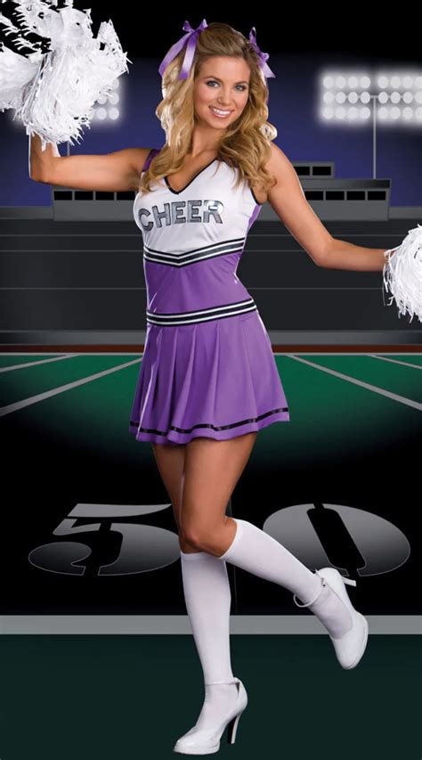 2016 New Ladies Sexy Glee Cheerleader Party Costume School Girl Full