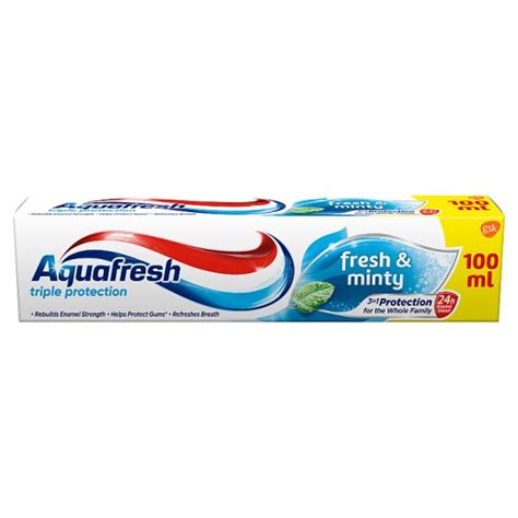 Aquafresh Fresh And Minty Toothpaste 100 Ml Tesco Online Tesco From