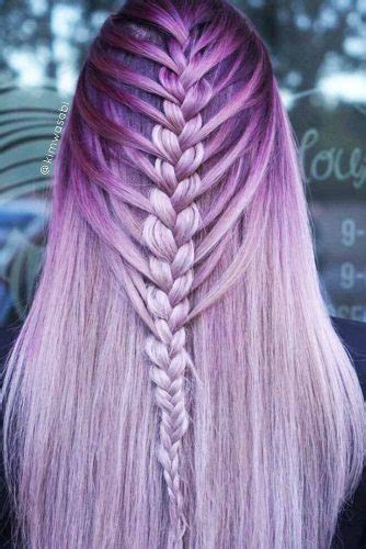24 Braided Hairstyles For Your Purple Hair My Stylish Zoo