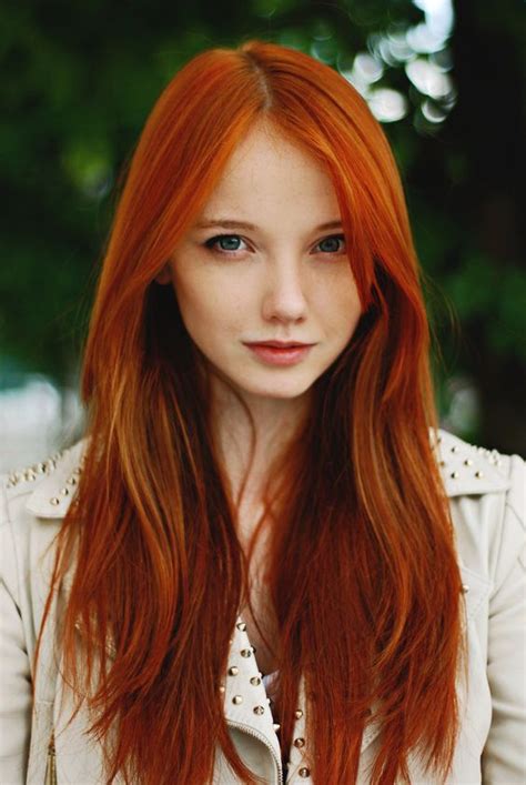 Light Intense Copper Light Copper Beautiful Red Hair Long Red Hair