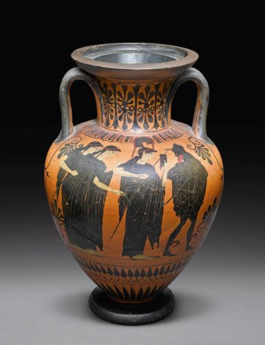 An Attic Black Figured Amphora Attributed To The Group Of Compiègne