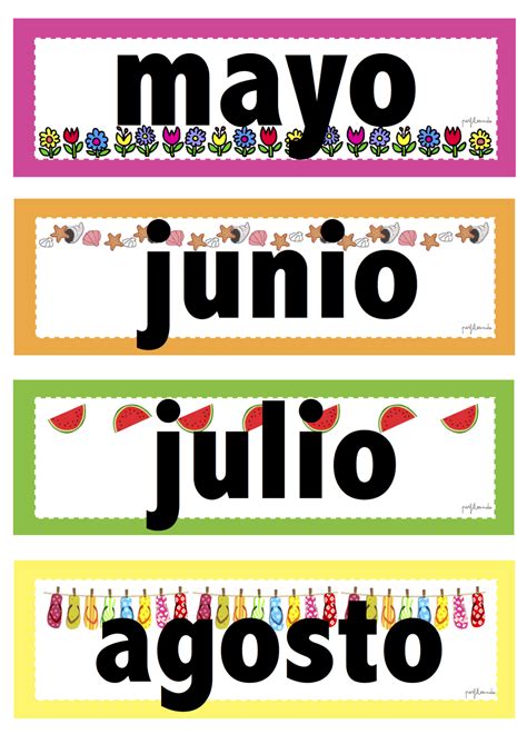 Compañeros y amigos docentes en esta ocasión queremos agradecer a interactivos para la clase. Etiquetas meses del año. | Actividades didacticas para ...