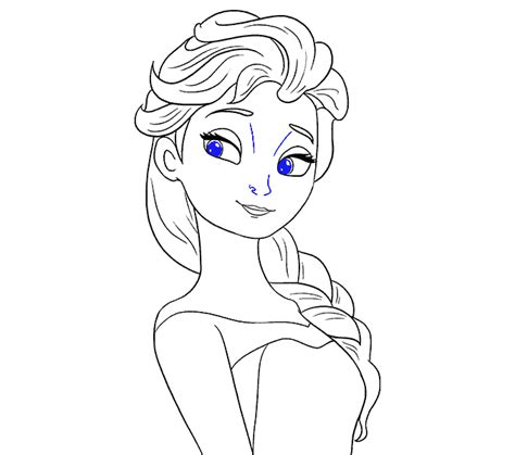 How To Draw Elsa From Frozen Easy Step By Step Drawing Guides