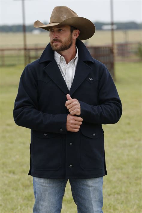 Miller Mens Jacket Wool Ranch Navy Billys Western Wear