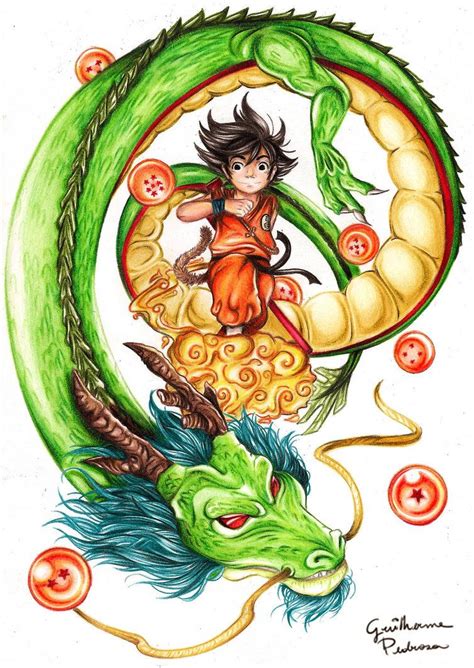 Shenron in the original name but the right traslitteration of the world is shenlong (like vegeta instead of bejita or crilin instead of kuririn ) but, we used to call it always shenron and not shenlong. Goku and Shenlong by fhao-ra on DeviantArt | Dragon ball ...