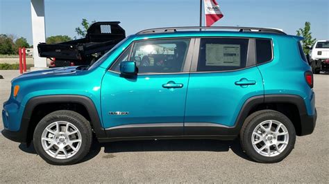 First Look At 2019 Jeep Bikini Blue Color Review Walk Around Renegade