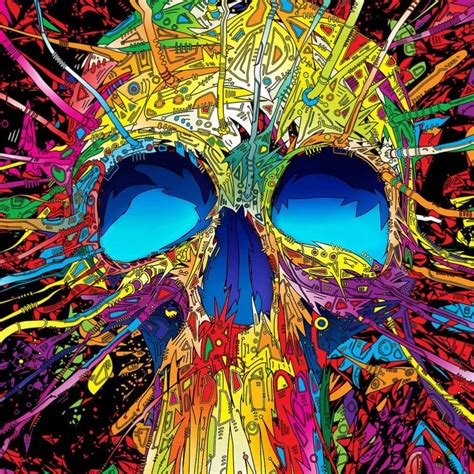 Psychedelic Skull Wallpapers Hdv