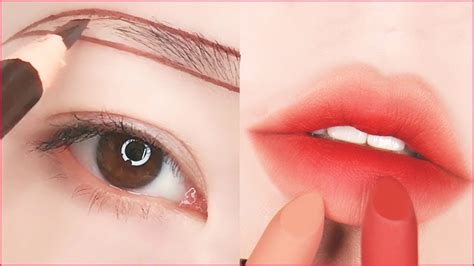 Как сделать корейский макияж губ и глаз Уроки для начинающих Корейский макияж kbeauty