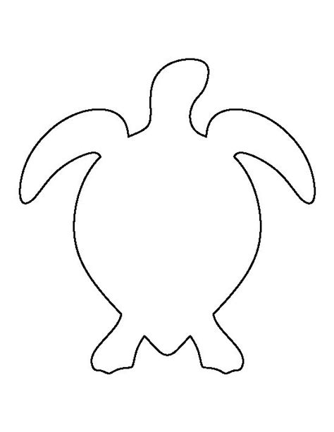 An Outline Of A Turtle On A White Background