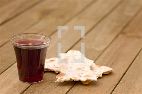 Communion Bread And Wine Cup — Photo — Lightstock