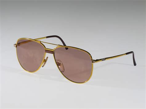Selima Optique Vintage Eye S Christian Dior Gold Aviator Sunglasses
