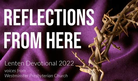 Lenten Devotional 2022 Westminster Presbyterian Church