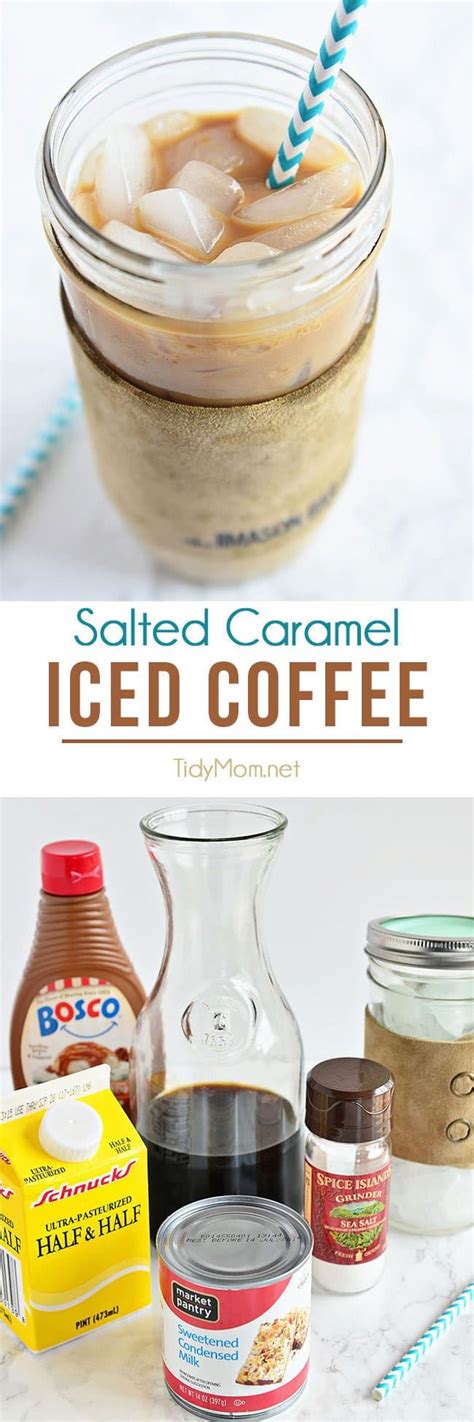 However, with the amount of coffee i drink. Salted Caramel Iced Coffee | 10 minute idea | TidyMom®
