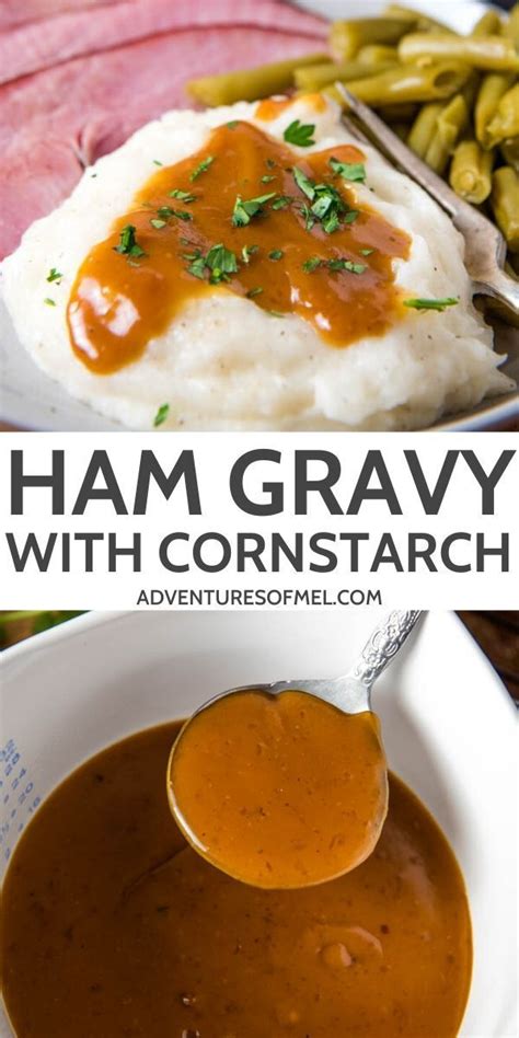 Preheat oven to 300 to 325 degrees. How to Make Ham Gravy with Cornstarch in 2020 | Ham gravy ...