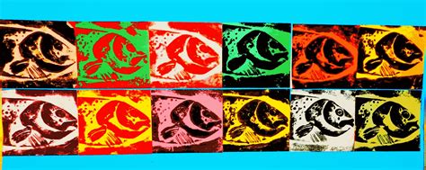 Fish Collograph Prints Fish Art Prints Pop Art