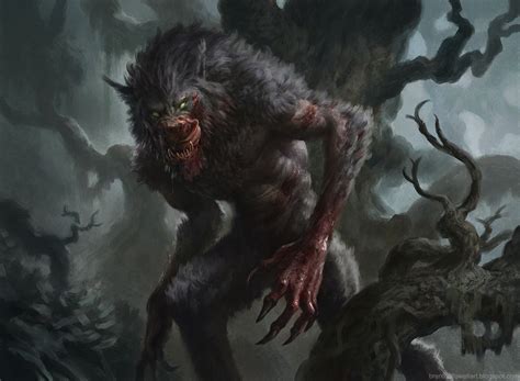 Werewolfy Dudes Brent Hollowell Werewolf Art Werewolf Creature Artwork