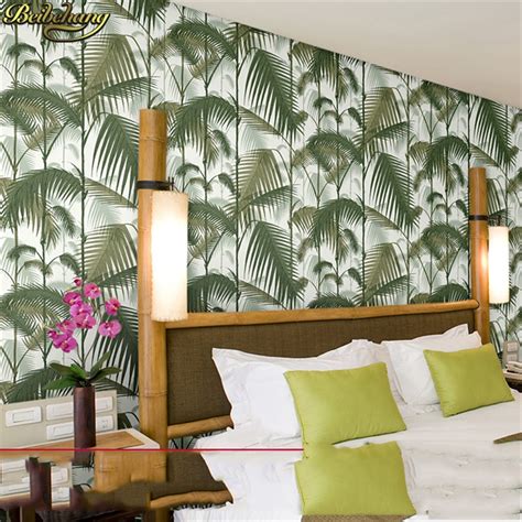Beibehang Tropical Rainforest Palm Leaf Green Forest Natural Forest Non