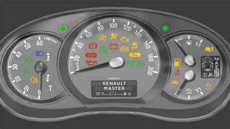 Renault Master Dashboard Warning Lights DASH LIGHTS COM