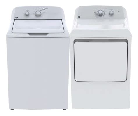 Ge Top Load Washer And Electric Dryer Set In White The Home Depot Canada