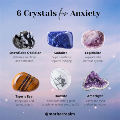 Six Crystals For Anxiety Neuroticmommy