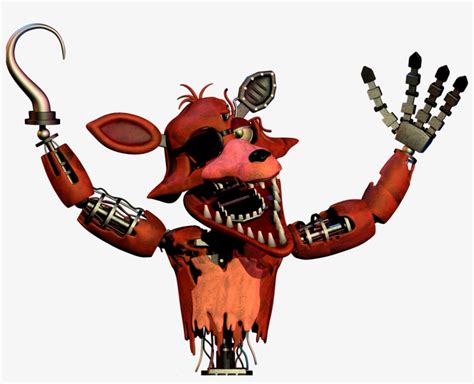 Renderwithered Foxy Fnaf Withered Foxy  Png Image Transparent
