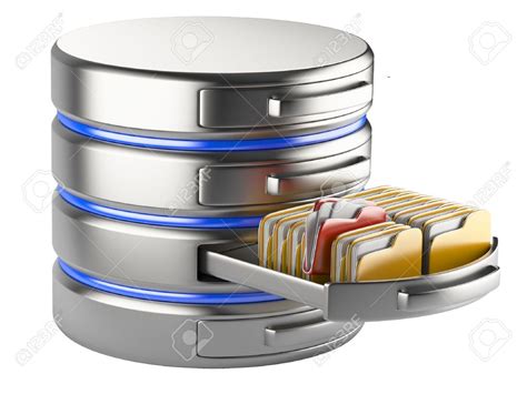 29125290 Database Storage Concept On Servers In Cloud 3d Image Isolated