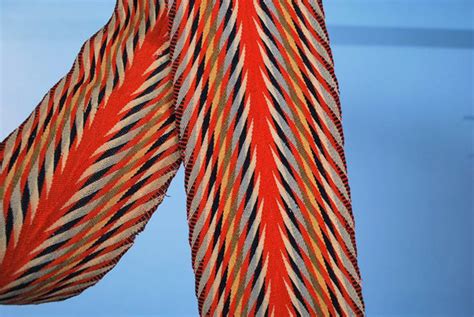 Even the splint baskets, prized by collectors as a typical indigenous craft, employed a technique learned from swedish settlers in the delaware valley. Antique 19th Century Assomption Sash Or Cienture ...