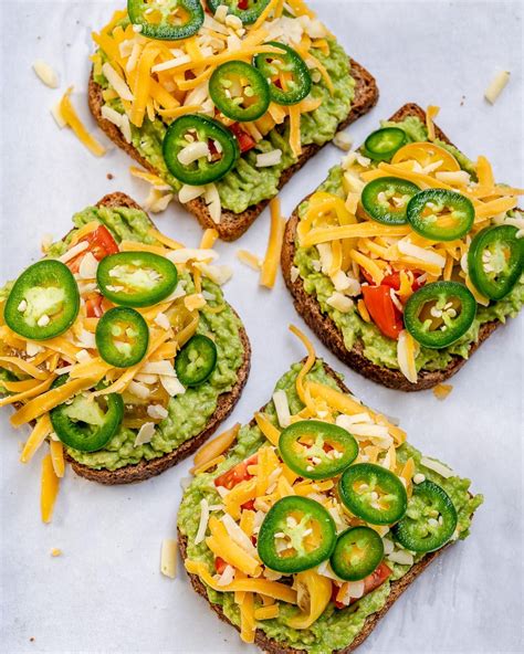 this cheesy jalapeno avocado toast is a clean eating winner clean food crush avocado toast