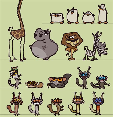 Cas On Twitter Cartoon Character Design Madagascar Movie Character