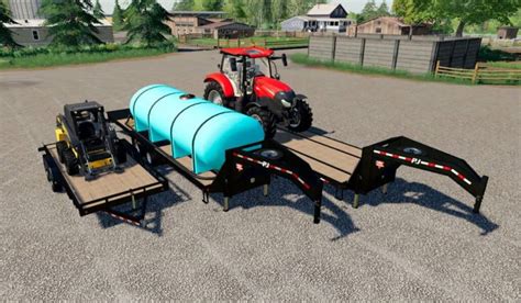 3 Pj Trailers 40ft 24ft And Load Trail Mod Farming