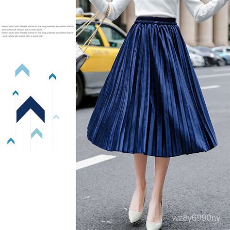 Fashion Velvet Solid Color Skirts Elastic High Waist Long Casual Skirt Womens Tutu Maxi Pleated