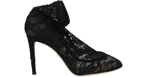Dolce And Gabbana Lace Ankle Boots Bette Women Black Lyst