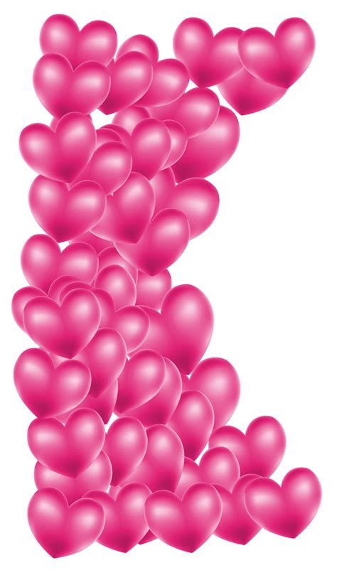 Valentines Day Pink Hearts Decor Png Clipart Heart Decorations