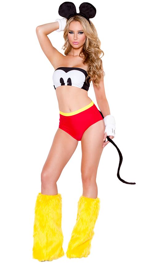 Happy Mouse Hottie Costume Set Happy Mouse Hottie Costume Sexy Mouse Tube Top Costume Set