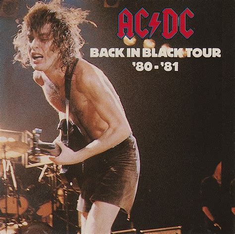 Acdc Back In Black Tour 80 81 1991 Cd Discogs