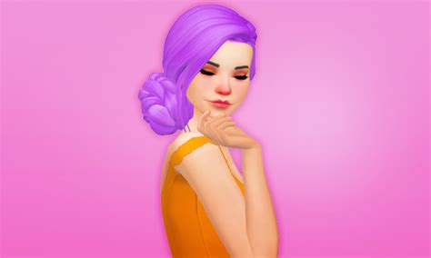 Holosprite Custom Content For The Sims 4 Hair Liah Bu