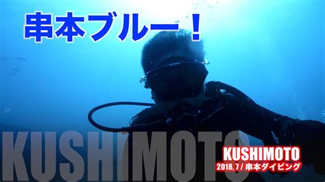 串本ブルー！ダイバー必見の碧い海で潜る！ Scuba Diving In Kushimoto Wakayama Japan Youtube