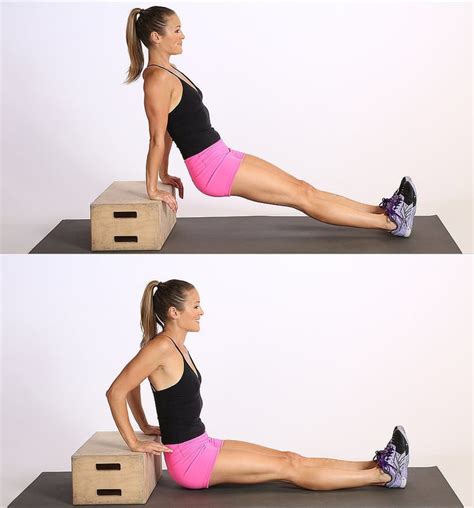 Tricep Dips Easy No Equipment Workout Popsugar Fitness Photo 5