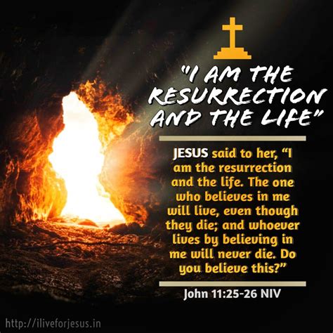 The Resurrection And The Life I Live For Jesus